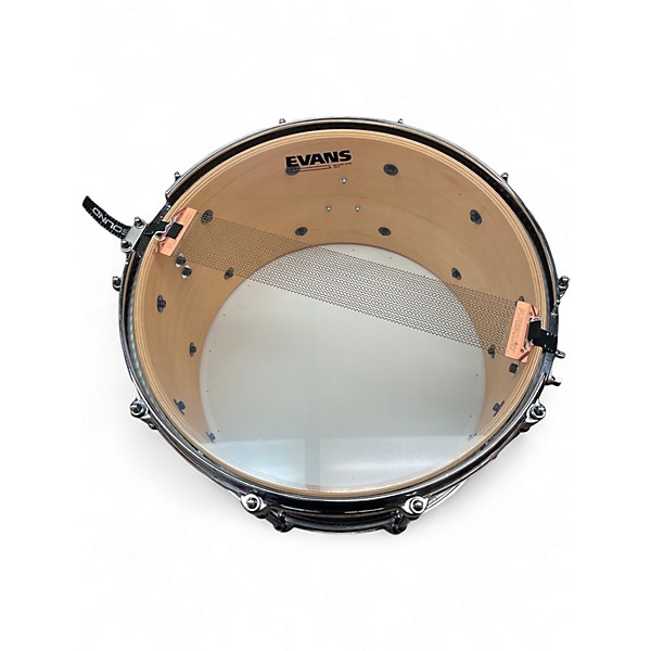 Used SJC 14in 8"x14" Snare Drum in Mahogany Satin Stain Brown Drum