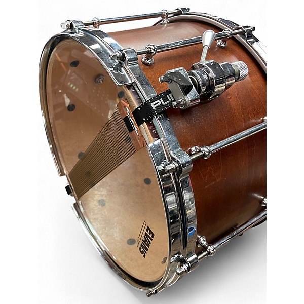 Used SJC 14in 8"x14" Snare Drum in Mahogany Satin Stain Brown Drum