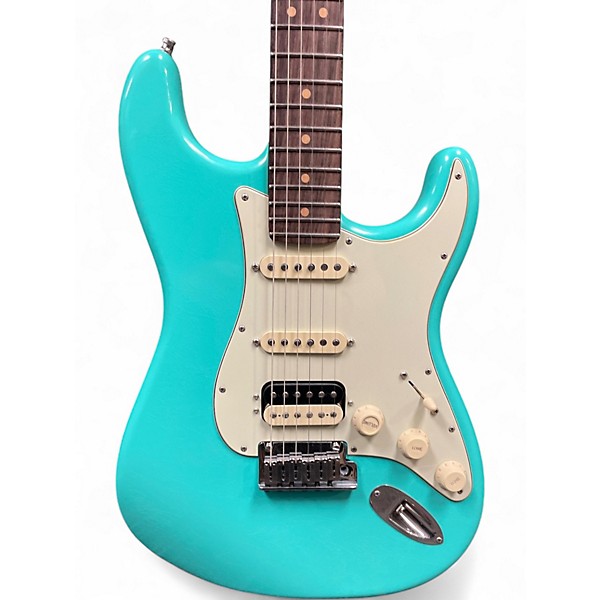 Used Fender American Ultra Luxe Vintage '60s Stratocaster HSS Sea Foam Solid Body Electric Guitar