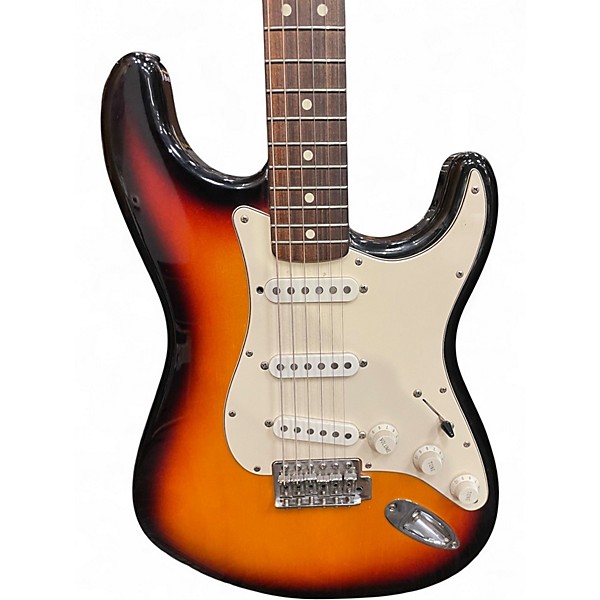 Used Fender Player Stratocaster 3 Tone Sunburst Solid Body Electric Guitar
