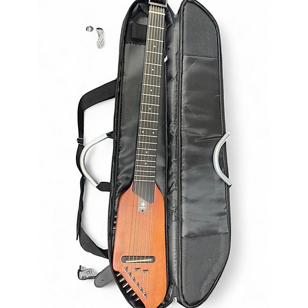 Used Donner HUSH-1 Brown Acoustic Electric Guitar