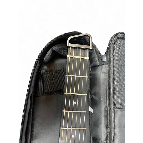 Used Donner HUSH-1 Brown Acoustic Electric Guitar