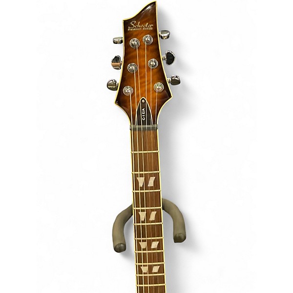 Used Schecter Guitar Research C1 E/A Dark Vintage Sunburst Hollow Body Electric Guitar