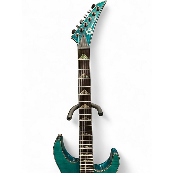 Used Charvel Desolation DX-1 ST Soloist TRANSPARENT BLUE Solid Body Electric Guitar