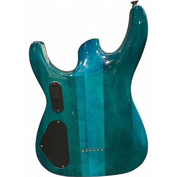 Used Charvel Desolation DX-1 ST Soloist TRANSPARENT BLUE Solid Body Electric Guitar