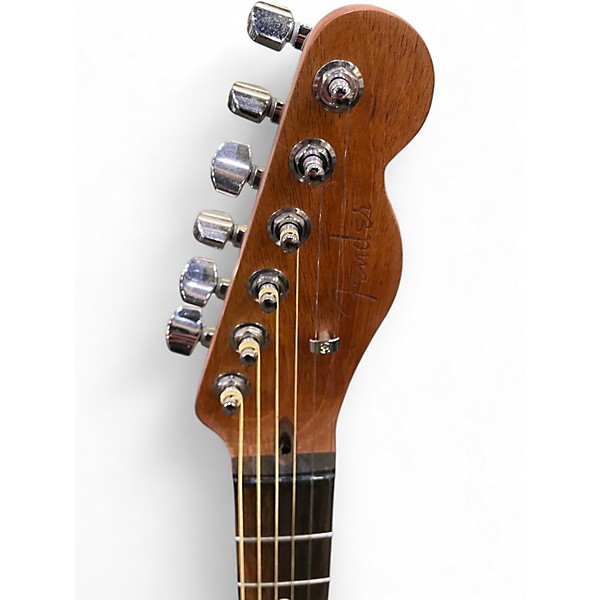 Used Fender American Acoustasonic Telecaster Natural Acoustic Electric Guitar