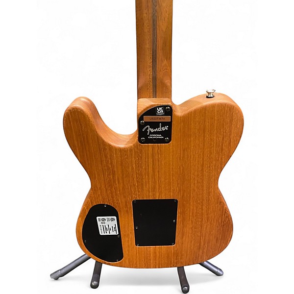 Used Fender American Acoustasonic Telecaster Natural Acoustic Electric Guitar