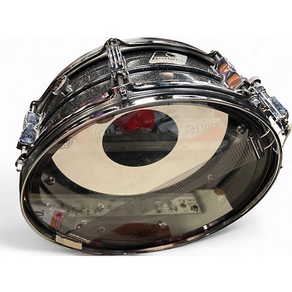 Used Ludwig 4.5X14 LM404 BLACKROLITE BLACK SPARKLE Drum