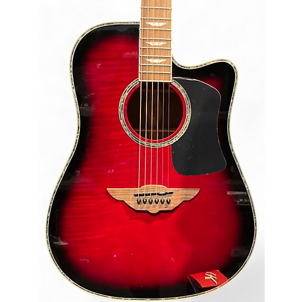 Used Keith Urban Player Cherry Sunburst Acoustic Electric Guitar