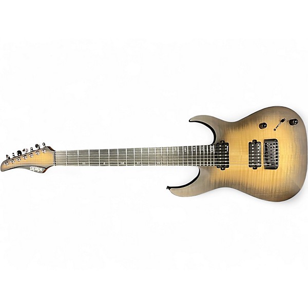 Used 2019 Schecter Guitar Research Banshee Mach 7 Ember Burst Solid Body Electric Guitar