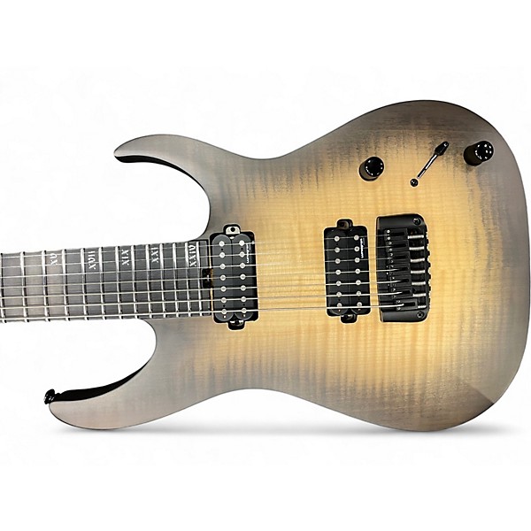 Used 2019 Schecter Guitar Research Banshee Mach 7 Ember Burst Solid Body Electric Guitar