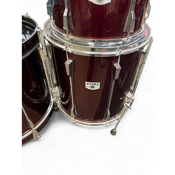Used TAMA 5 Piece Rockstar Maroon Drum Kit
