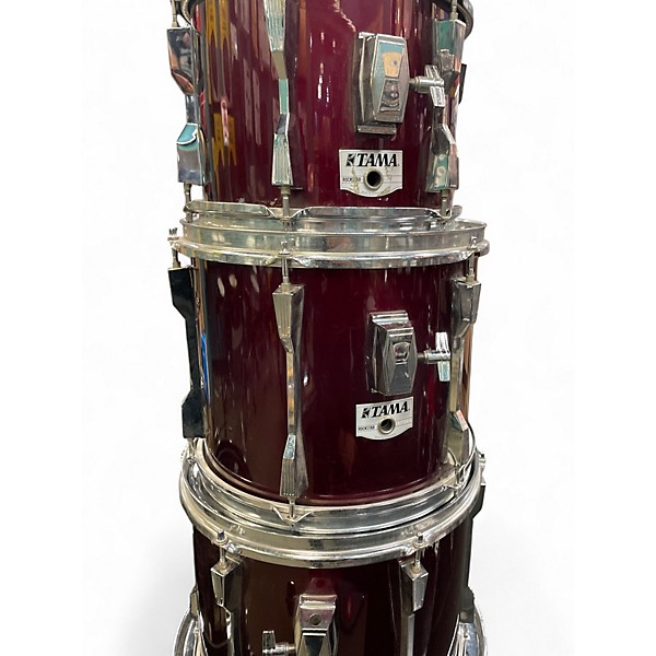 Used TAMA 5 Piece Rockstar Maroon Drum Kit