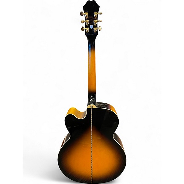 Used Epiphone EJ200SCE Vintage Sunburst Acoustic Electric Guitar