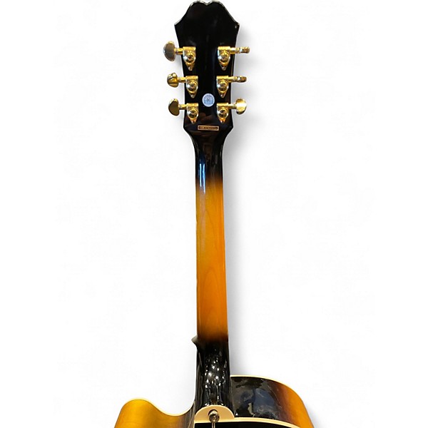 Used Epiphone EJ200SCE Vintage Sunburst Acoustic Electric Guitar