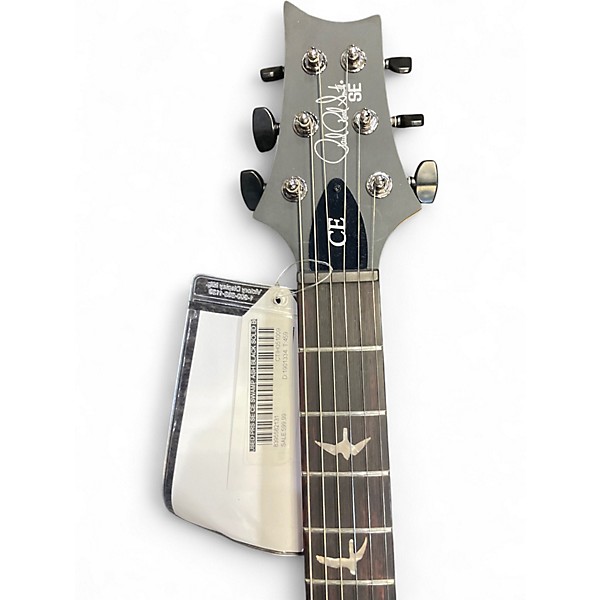 Used PRS SE CE SWAMP ASH Black Solid Body Electric Guitar