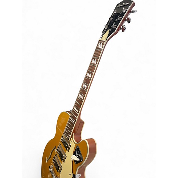 Used Airline H59 Gold Hollow Body Electric Guitar