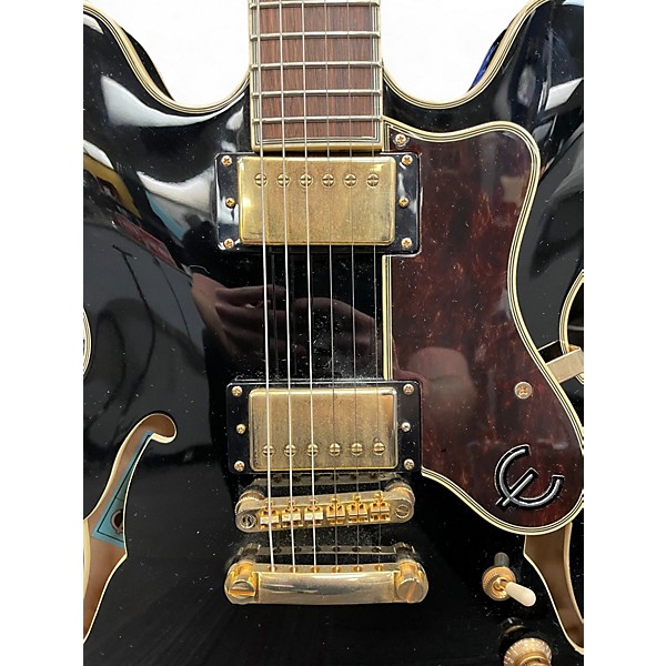 Used Epiphone Sheraton II PRO Black Hollow Body Electric Guitar
