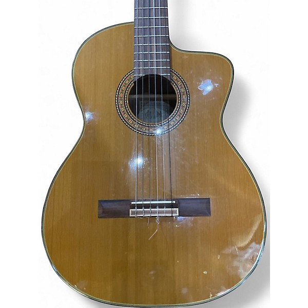 Used Takamine CD132SC Natural Classical Acoustic Electric Guitar