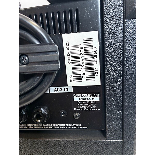 Used Roland Cube 80XL 80W 1x12 Guitar Combo Amp