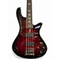 Used Schecter Guitar Research Stiletto Extreme 4 String Black Cherry Electric Bass Guitar