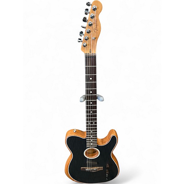 Used Fender ACOUSTASONIC Charcoal Acoustic Electric Guitar