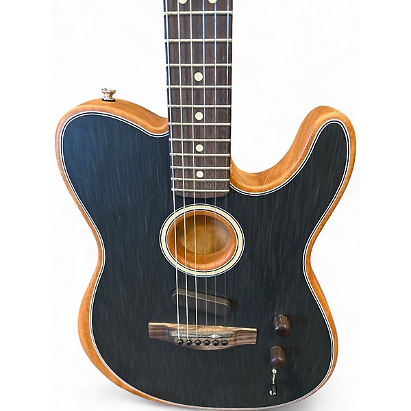 Used Fender ACOUSTASONIC Charcoal Acoustic Electric Guitar