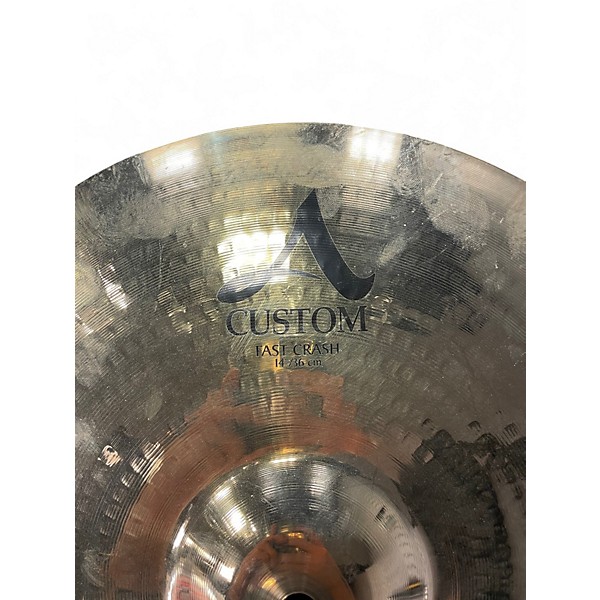 Used Zildjian 14in A Custom Fast Crash Cymbal