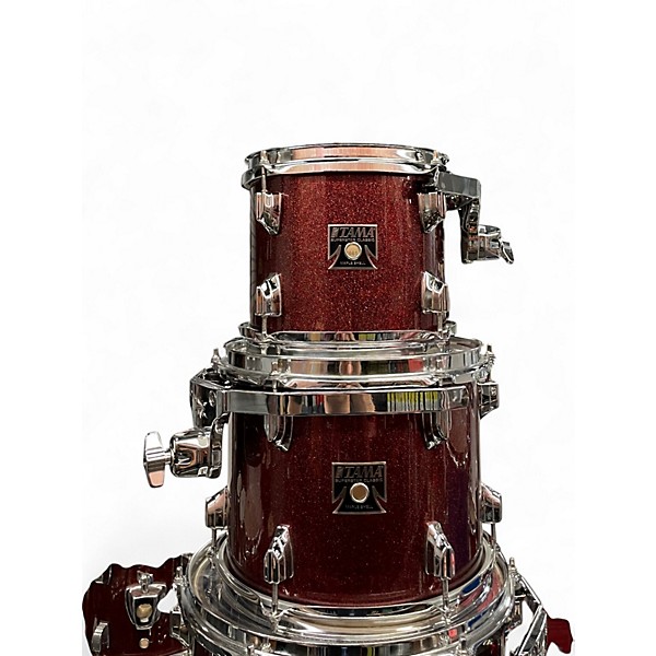 Used TAMA 7 Piece Superstar Classic Red Sparkle Drum Kit