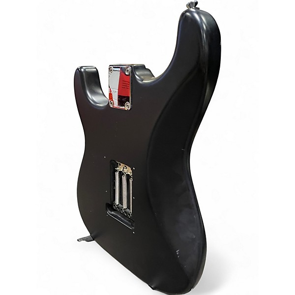 Used Partscaster STRATOCASTER Black and White Solid Body Electric Guitar