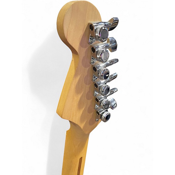 Used Partscaster STRATOCASTER Black and White Solid Body Electric Guitar