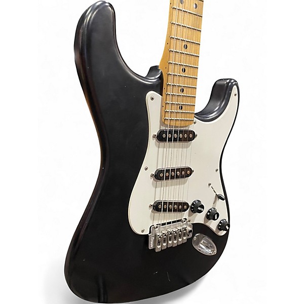 Used Partscaster STRATOCASTER Black and White Solid Body Electric Guitar