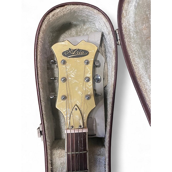 Used Aria 1202T 2 Color Sunburst Hollow Body Electric Guitar