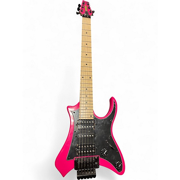 Used Traveler Guitar v88 vaibrant Shocking Pink Solid Body Electric Guitar