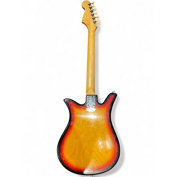 Vintage 1960s Teisco ET-200 TULIP SUNBURST Solid Body Electric Guitar