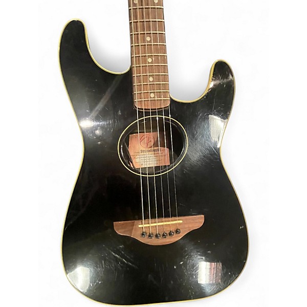 Used Fender Standard Stratacoustic black Acoustic Electric Guitar