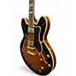 Used 2000s Epiphone Sheraton Vintage Sunburst Hollow Body Electric Guitar