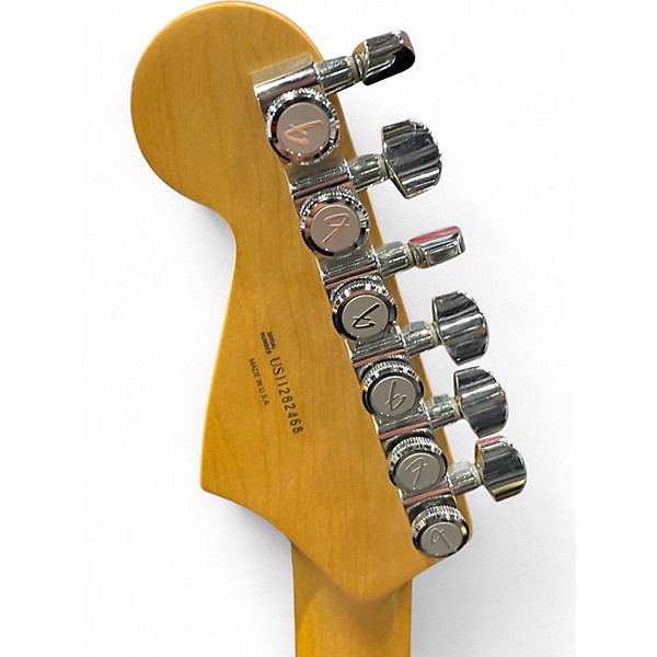 Used Fender American Deluxe Stratocaster Sunset Metallic Solid Body Electric Guitar