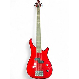Used Rogue SX100 Candy Apple Red Electric Bass Guitar