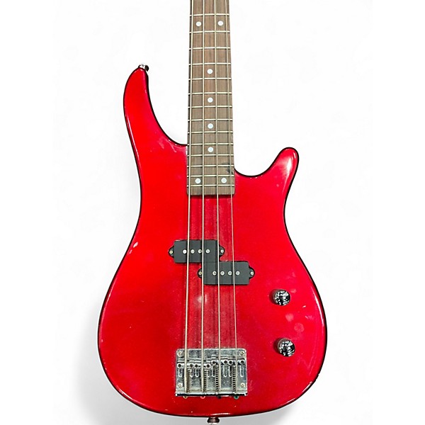 Used Rogue SX100 Candy Apple Red Electric Bass Guitar
