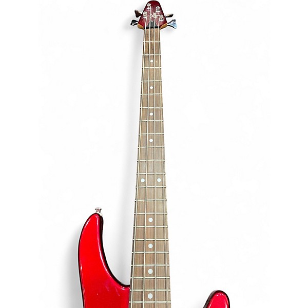 Used Rogue SX100 Candy Apple Red Electric Bass Guitar