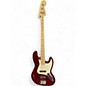 Used Squier Affinity Jazz Bass Candy Apple Red Electric Bass Guitar thumbnail