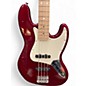 Used Squier Affinity Jazz Bass Candy Apple Red Electric Bass Guitar