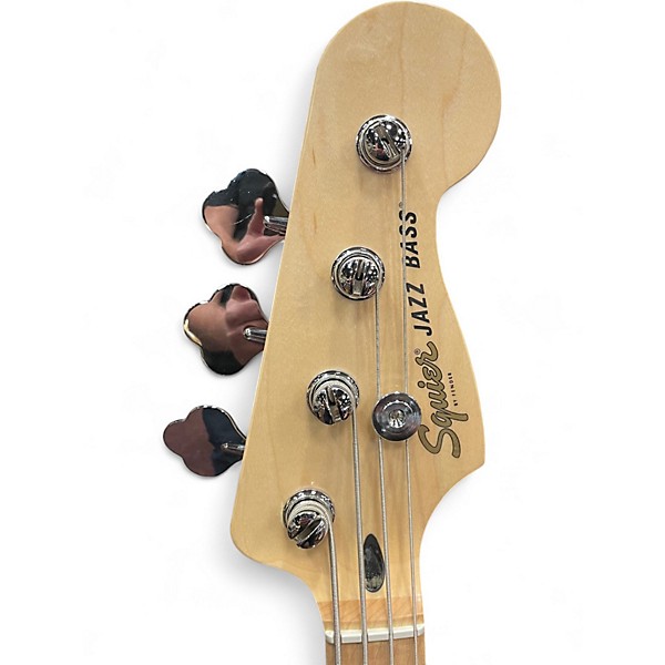 Used Squier Affinity Jazz Bass Candy Apple Red Electric Bass Guitar