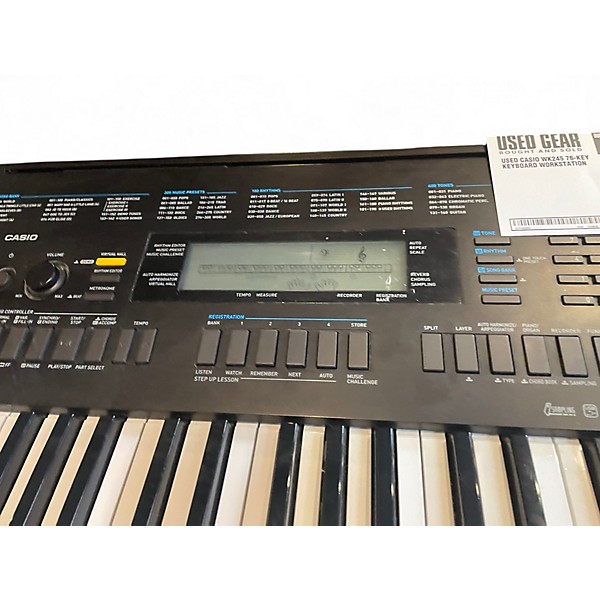 Used Casio WK245 76-Key Keyboard Workstation
