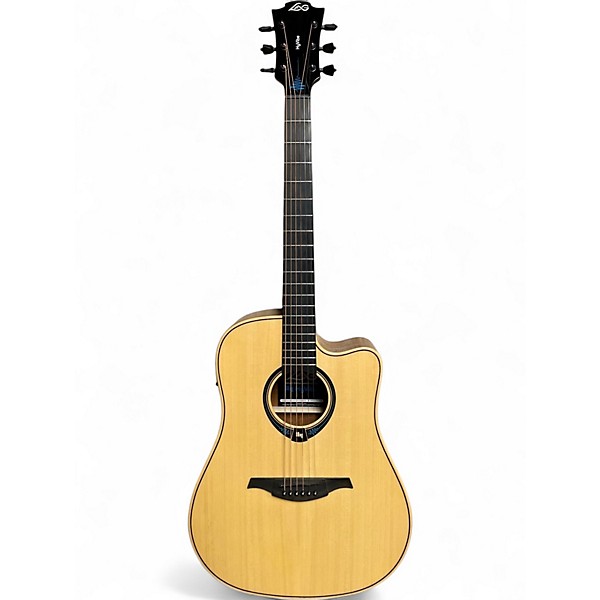 Used Lag Guitars THV20DCE Natural Acoustic Electric Guitar