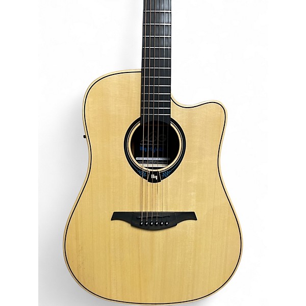 Used Lag Guitars THV20DCE Natural Acoustic Electric Guitar