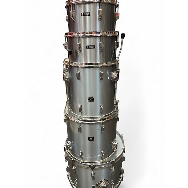 Used 1980s TAMA 5 Piece Imperial Star Silver Drum Kit