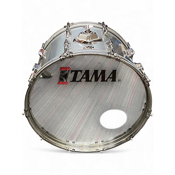 Used 1980s TAMA 5 Piece Imperial Star Silver Drum Kit