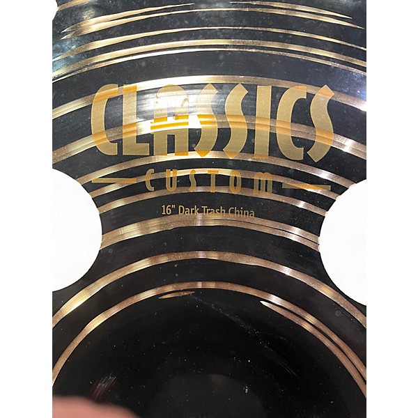 Used MEINL 16in CLASSICS CUSTOM DARK TRASH CHINA Cymbal